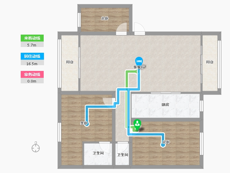 广东省-深圳市-汇龙苑-100.30-户型库-动静线