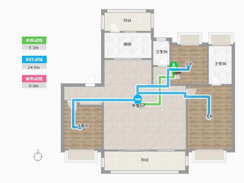 江苏省-镇江市-旭辉宸悦赋-112.00-户型库-动静线