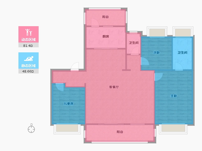 江苏省-镇江市-旭辉宸悦赋-112.00-户型库-动静分区