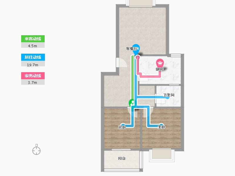 四川省-成都市-丽阳嘉园-56.01-户型库-动静线