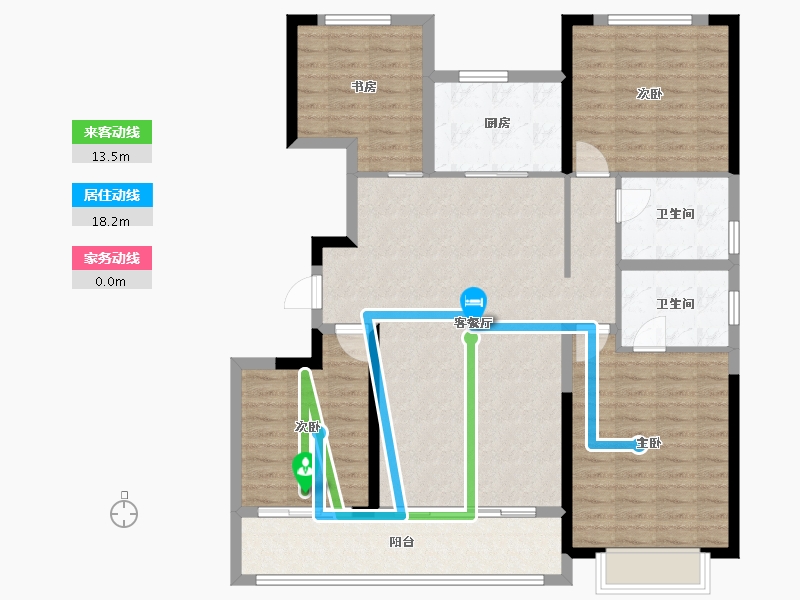 山东省-青岛市-灵山湾和玺-120.89-户型库-动静线