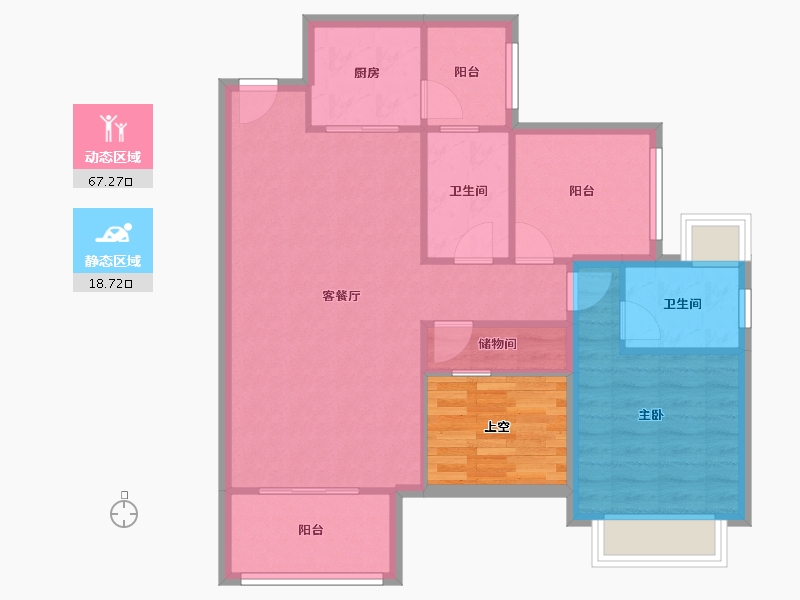 广东省-深圳市-星河盛世-84.06-户型库-动静分区