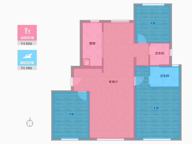 安徽省-宣城市-郎溪碧桂园江山赋-120.00-户型库-动静分区