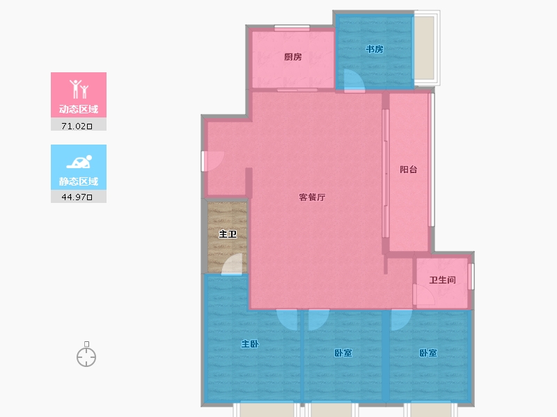 江苏省-南京市-华侨城翡翠天域-110.19-户型库-动静分区