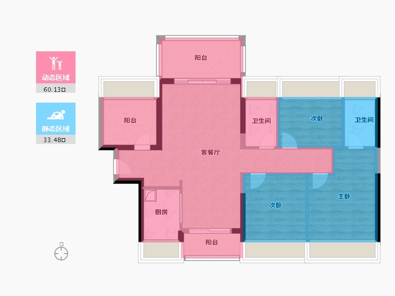 广东省-湛江市-城发·润璟湾-83.20-户型库-动静分区