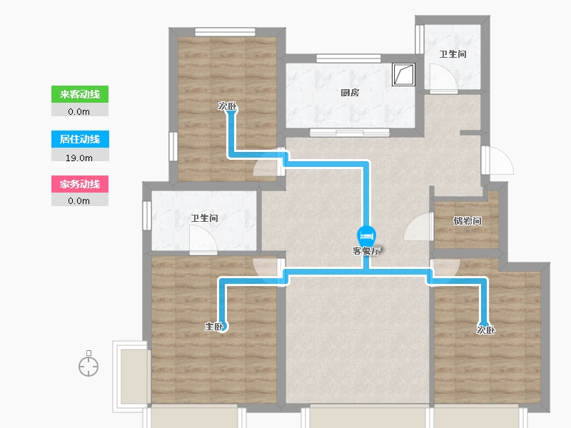 河北省-石家庄市-保利裕华和颂-89.79-户型库-动静线