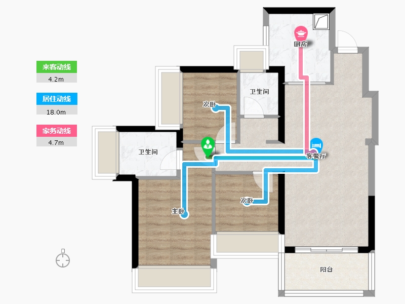 广东省-深圳市-满京华·金硕华府-70.22-户型库-动静线