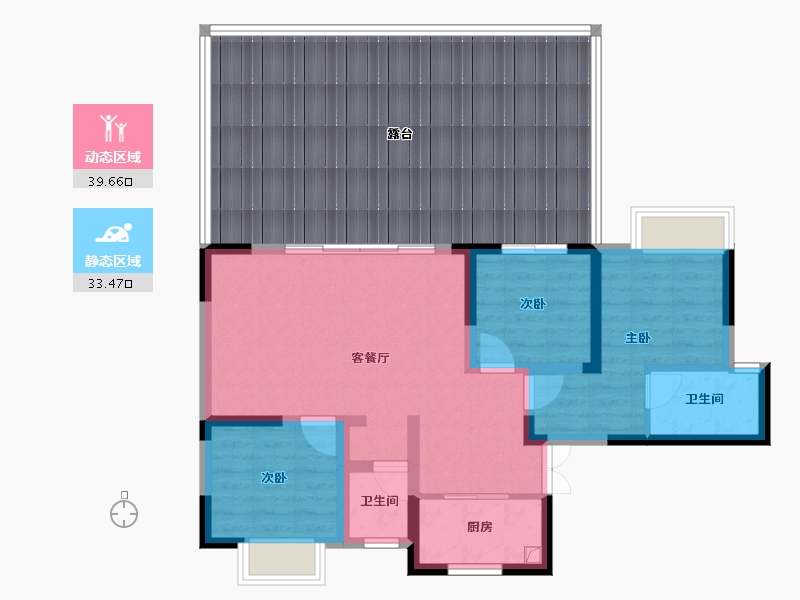 四川省-眉山市-通威城市森林花园-105.60-户型库-动静分区