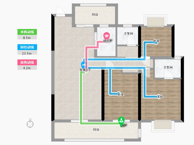 湖南省-长沙市-融创会展上东区-100.00-户型库-动静线