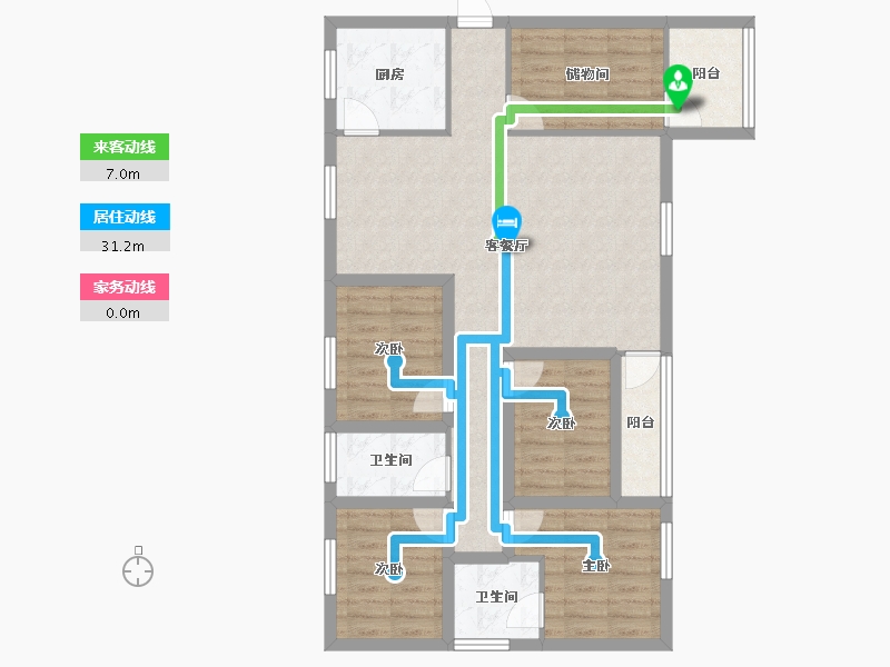 广东省-深圳市-阅山公馆-97.30-户型库-动静线