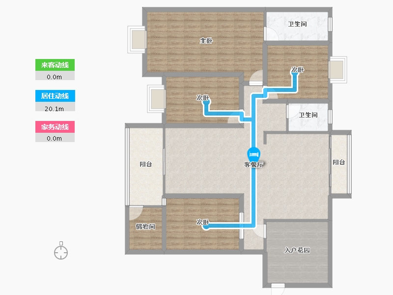 广东省-深圳市-金泓凯旋城-144.97-户型库-动静线