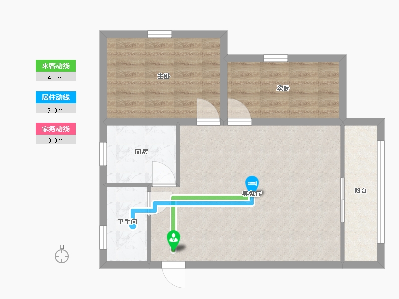 黑龙江省-鹤岗市-招北小区-58.10-户型库-动静线