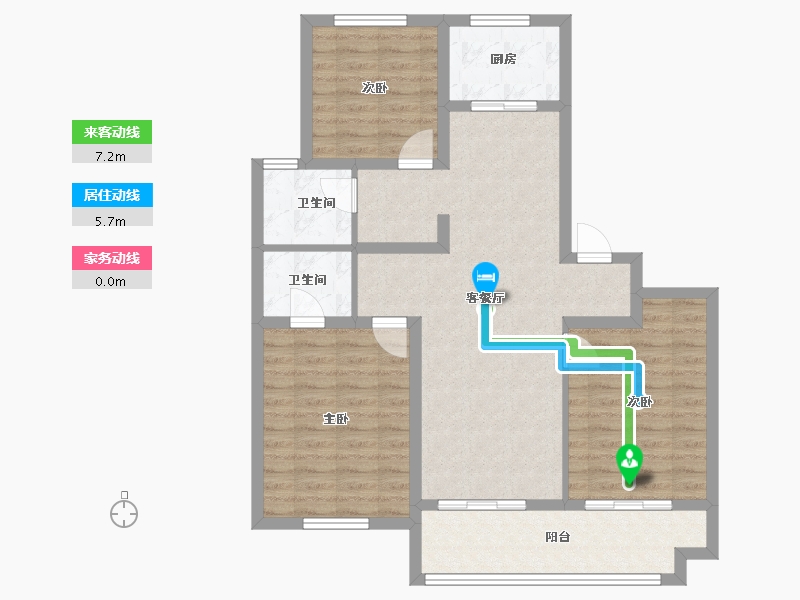 江苏省-连云港市-碧桂园-103.00-户型库-动静线