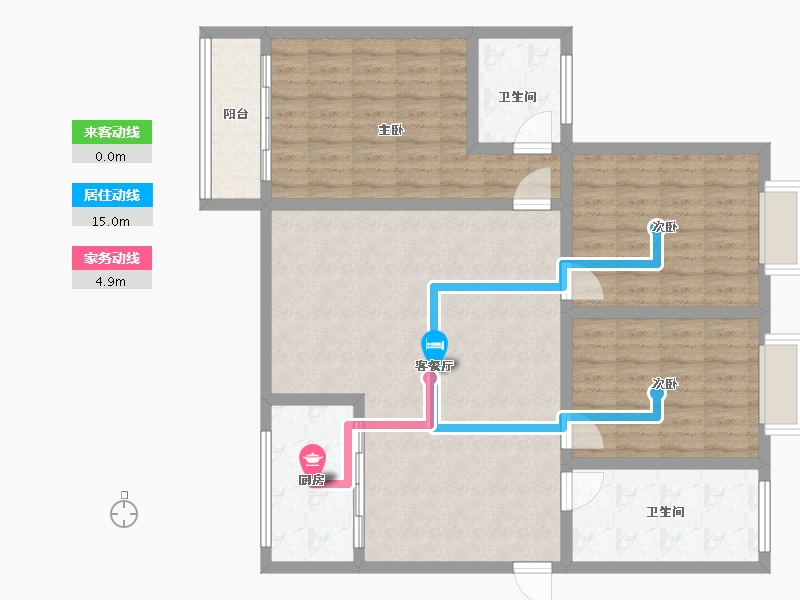 河南省-南阳市-宇博花园-112.00-户型库-动静线