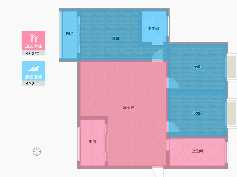 河南省-南阳市-宇博花园-112.00-户型库-动静分区