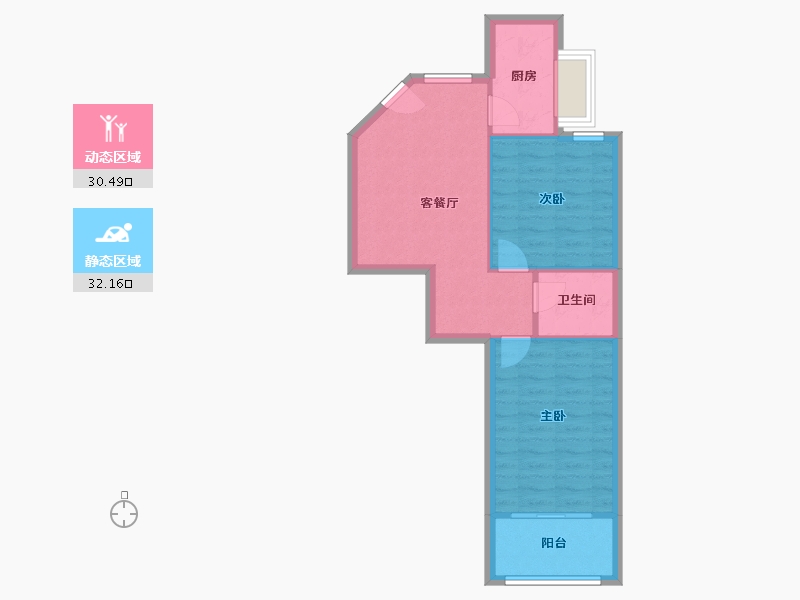 陕西省-西安市-千户社区-63.00-户型库-动静分区