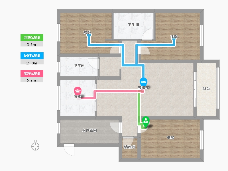 新疆维吾尔自治区-石河子市-万达三期-101.60-户型库-动静线