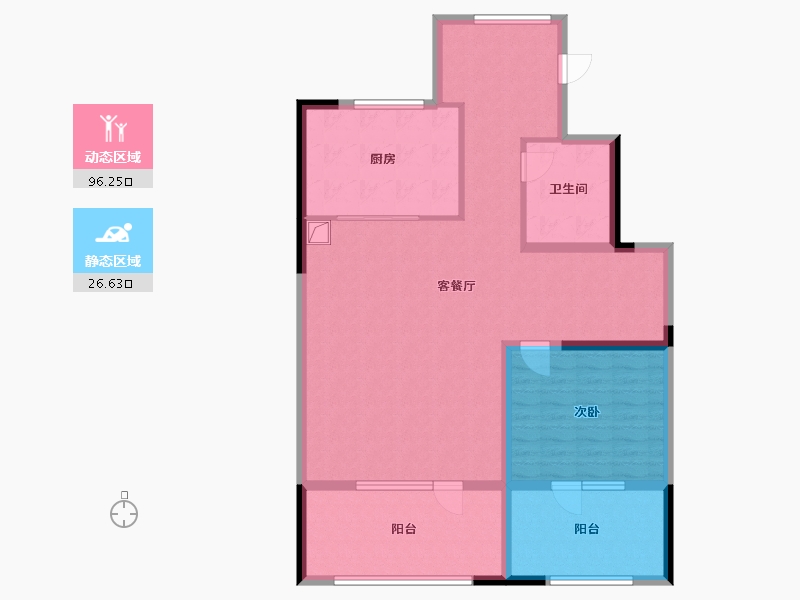 山东省-青岛市-龙湖春江彼岸-111.20-户型库-动静分区