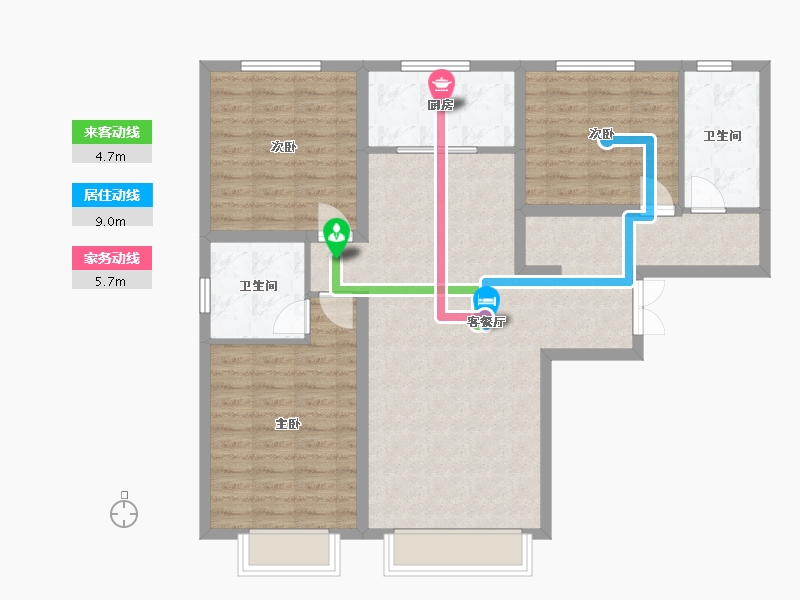 新疆维吾尔自治区-乌鲁木齐市-鲤鱼山御苑广场-111.20-户型库-动静线