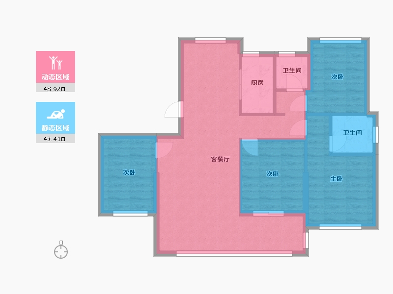 福建省-三明市-中利悦江南-82.95-户型库-动静分区