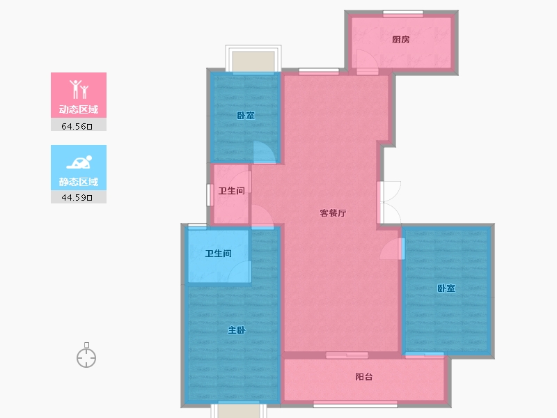 江西省-宜春市-盛世春江-97.76-户型库-动静分区