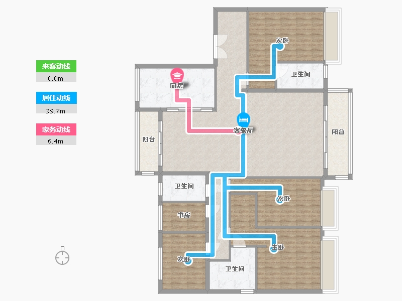 甘肃省-兰州市-兰州碧桂园3期文璟城-170.40-户型库-动静线