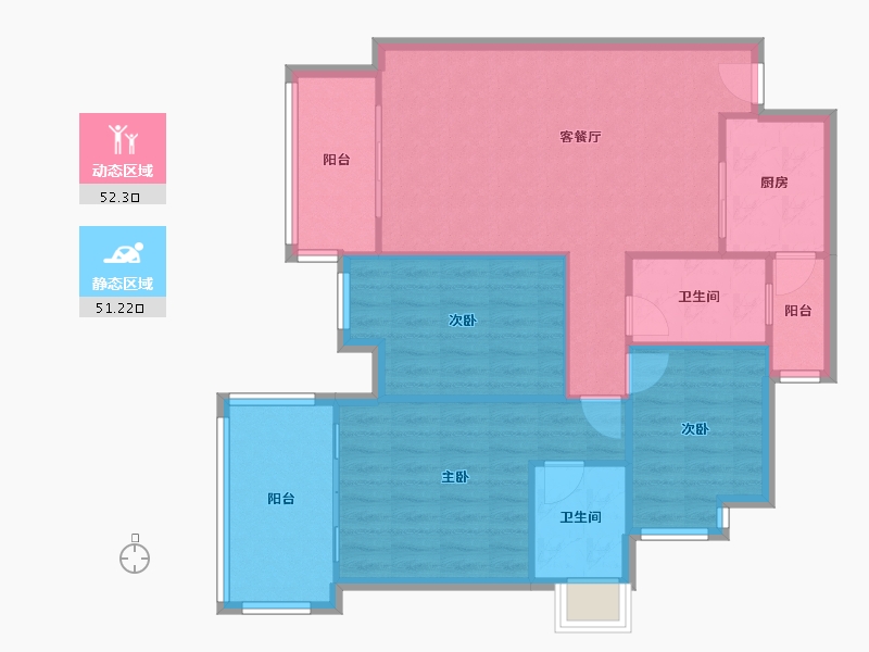 广东省-深圳市-福中福幸福海岸-一期-81.12-户型库-动静分区