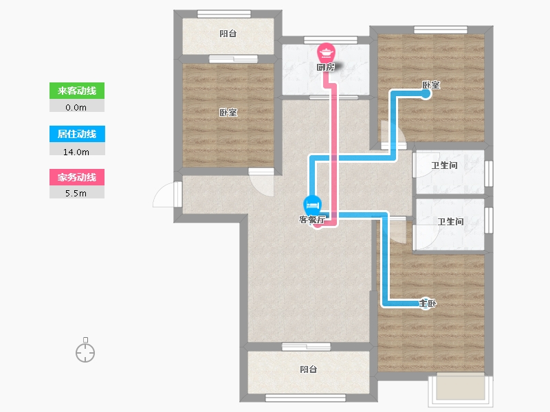 河南省-焦作市-和兴南郡名城-80.28-户型库-动静线