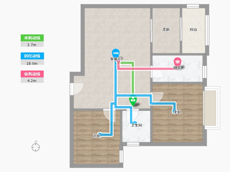 四川省-成都市-新里·派克公馆-70.00-户型库-动静线