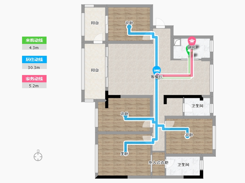 江西省-赣州市-阳岭豪庭-109.60-户型库-动静线