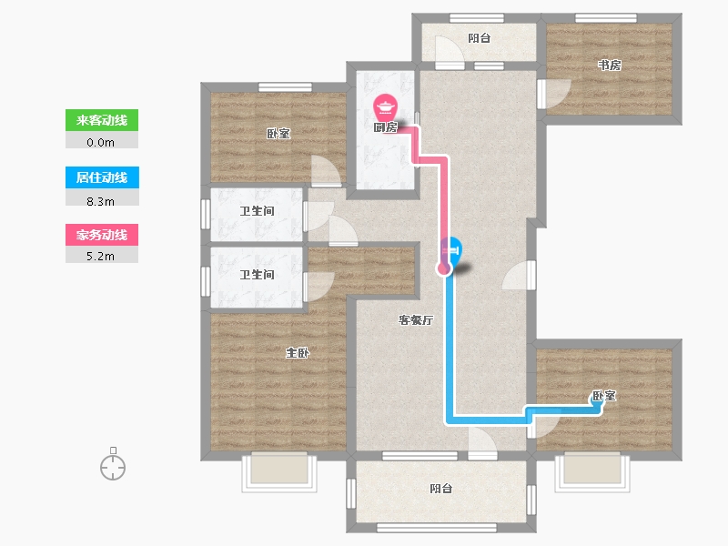 山东省-潍坊市-碧桂园玖州府-110.00-户型库-动静线