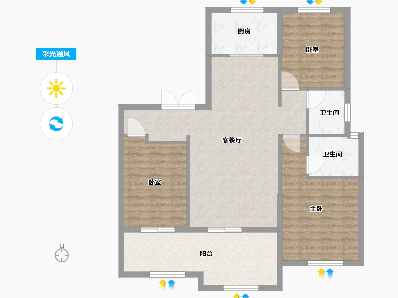 福建省-三明市-康养城-97.60-户型库-采光通风