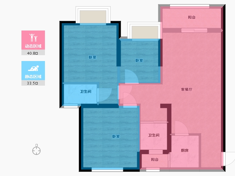 广东省-深圳市-深圳恒大城市之光二期-79.20-户型库-动静分区