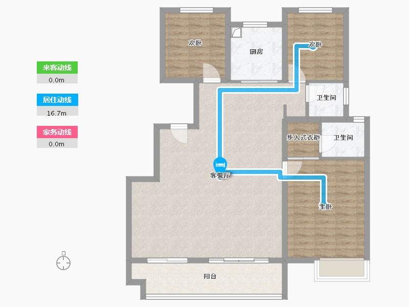 安徽省-蚌埠市-阳光城麓山悦-103.66-户型库-动静线