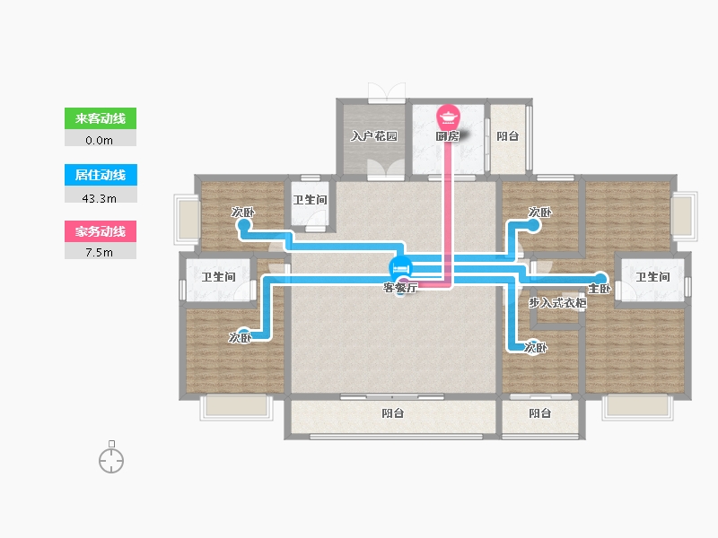 云南省-大理白族自治州-时代首府-184.46-户型库-动静线