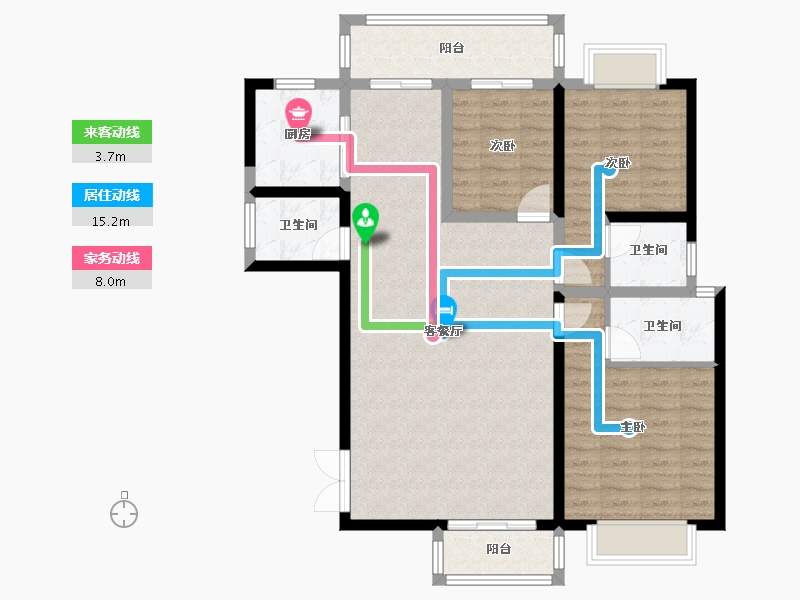 云南省-大理白族自治州-时代首府-105.22-户型库-动静线