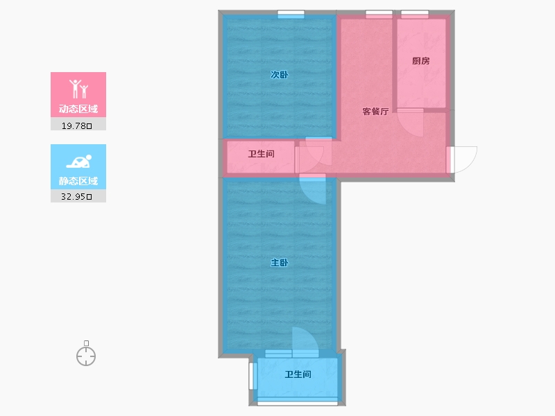 北京-北京市-宝钞苑-47.20-户型库-动静分区