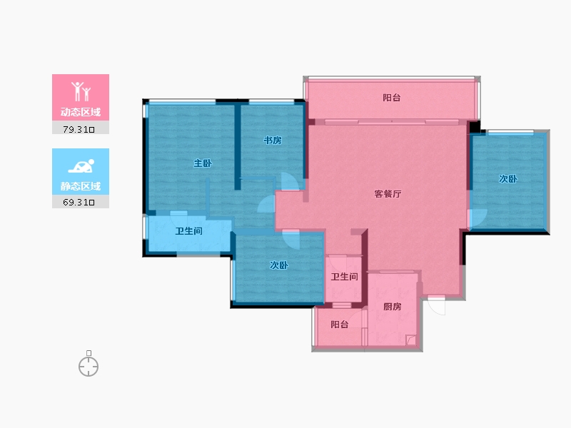 四川省-成都市-玥港-136.00-户型库-动静分区