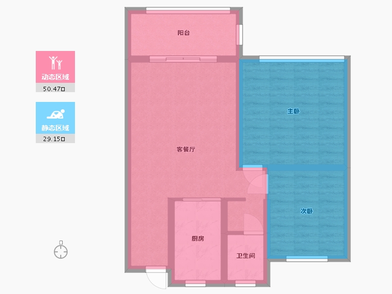 上海-上海市-南翔秀城美好新苑-61.00-户型库-动静分区