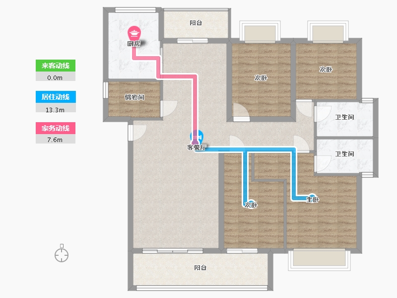 福建省-泉州市-建发泱著-132.42-户型库-动静线