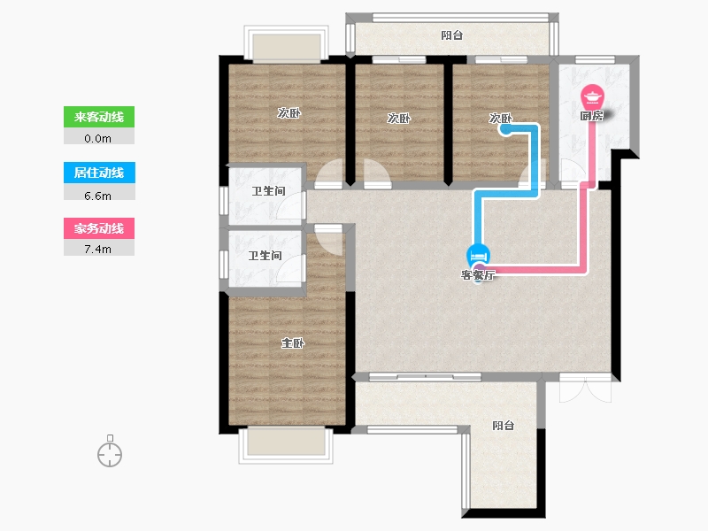 云南省-大理白族自治州-时代首府-106.54-户型库-动静线