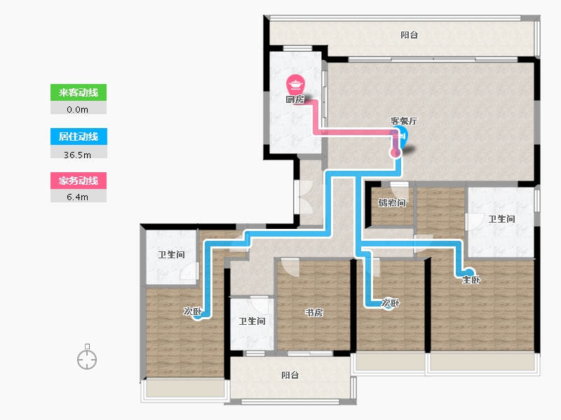 江苏省-苏州市-建发云锦湾-188.00-户型库-动静线