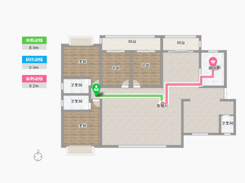 云南省-大理白族自治州-时代首府-176.07-户型库-动静线