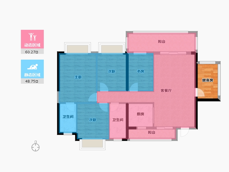 广西壮族自治区-钦州市-松宇时代城-101.56-户型库-动静分区