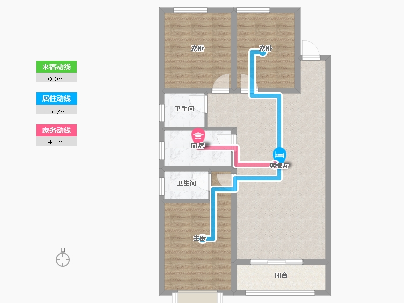 河北省-石家庄市-文昌园-96.60-户型库-动静线