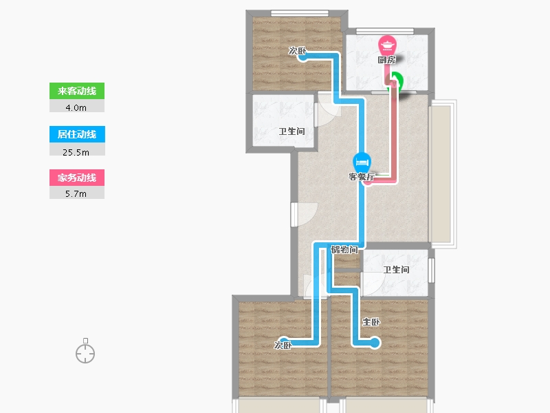 北京-北京市-和光煦境-84.80-户型库-动静线