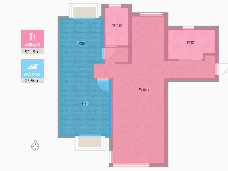 河北省-廊坊市-燕郊三湘印象森林海尚城-96.87-户型库-动静分区