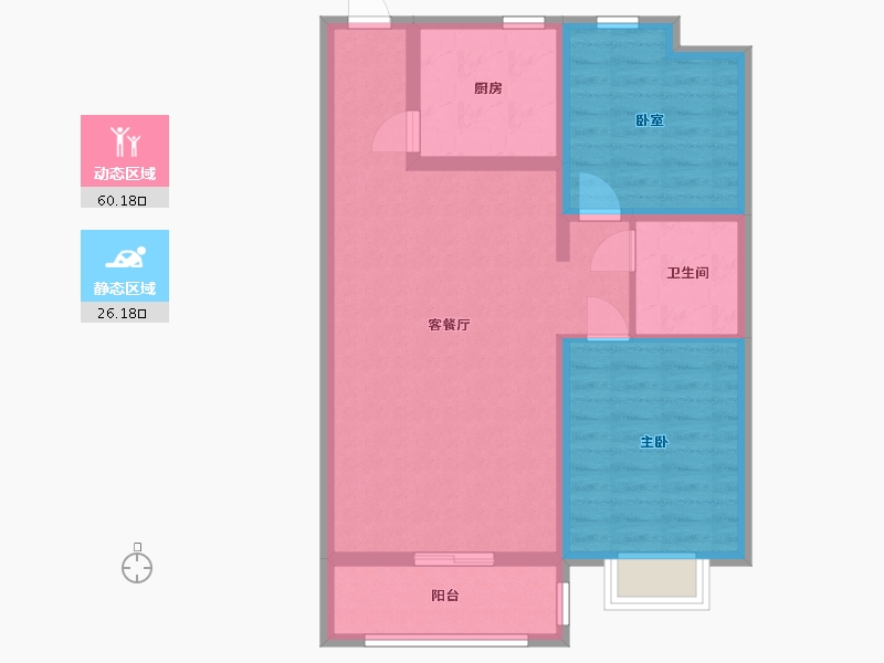 河北省-石家庄市-文昌园-77.23-户型库-动静分区