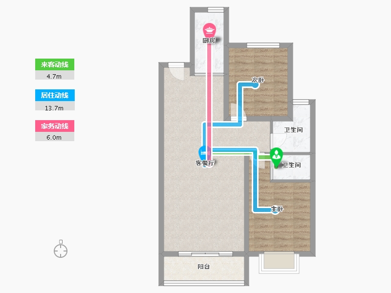 河北省-石家庄市-文昌园-83.15-户型库-动静线