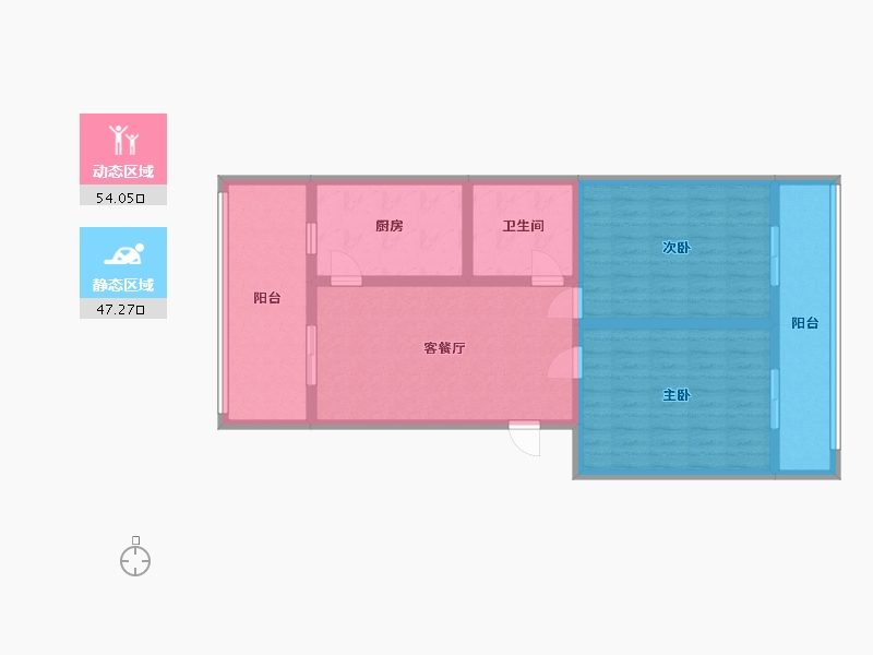 山西省-晋中市-融兴小区-87.12-户型库-动静分区